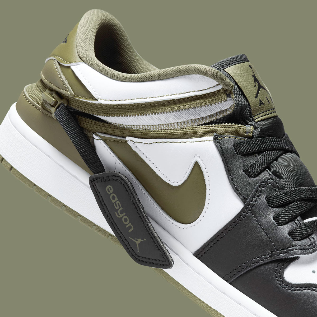 Air Jordan 1 Low Easyon White Medium Olive Black Dm1206 102 10