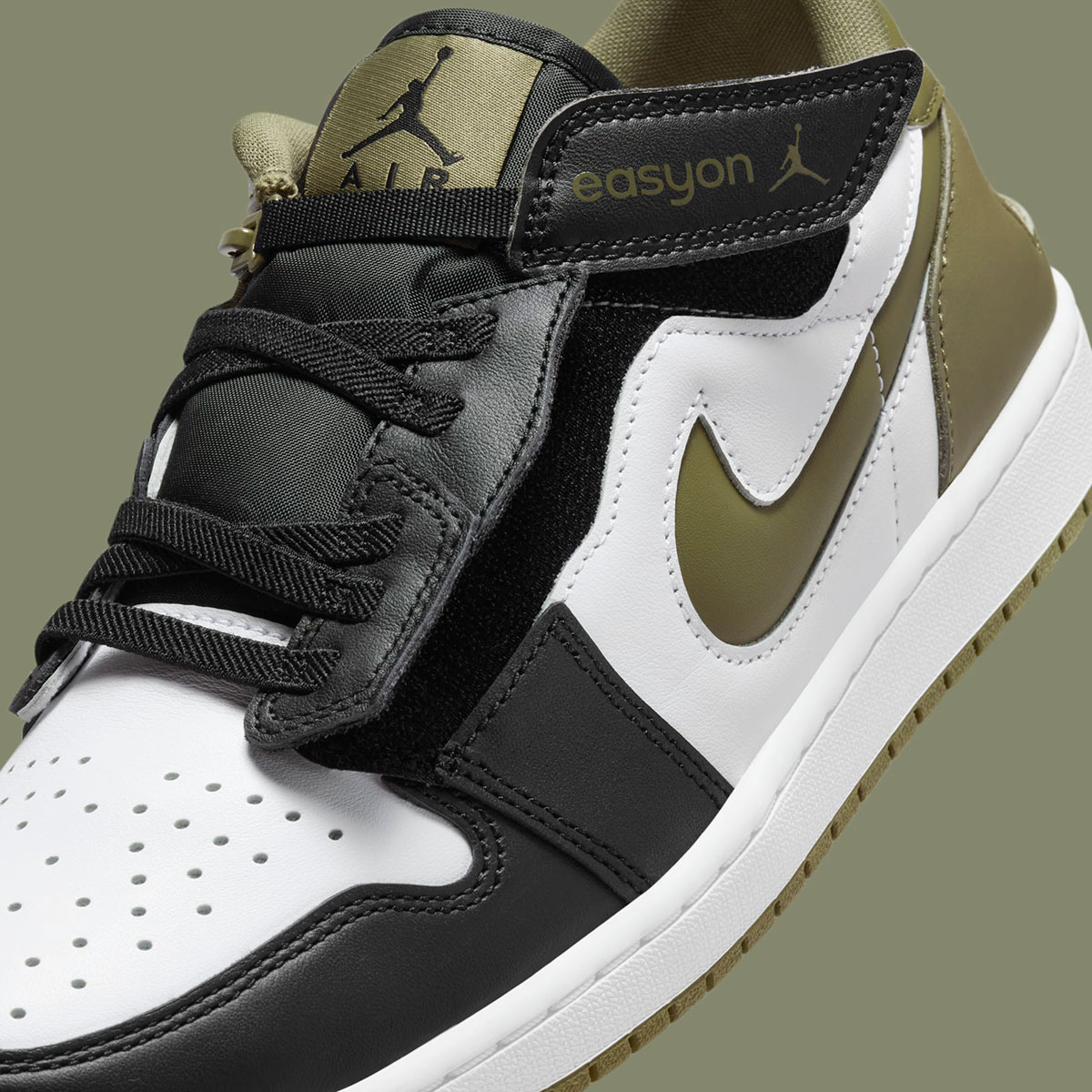 Air Jordan 1 Low Easyon White Medium Olive Black Dm1206 102 7