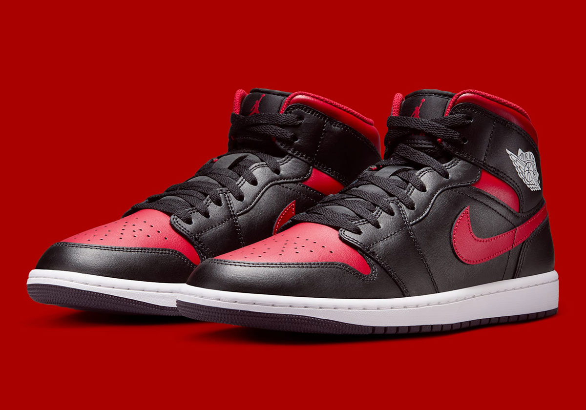 Air Jordan 1 Mid Black Red Dq8426 067 2
