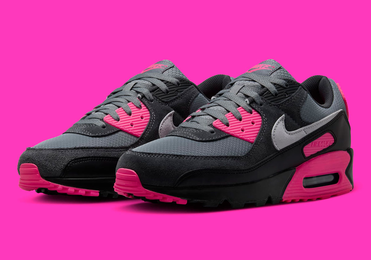 Nike Air Max 90 Pink Grey Black Dm0029 010 1