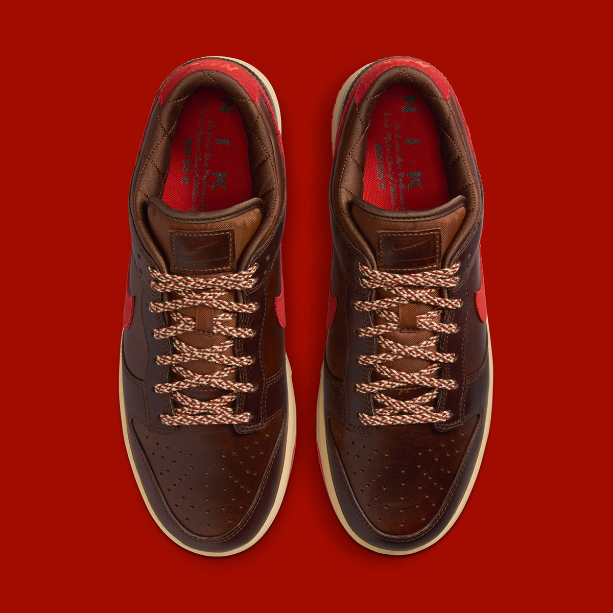 Nike Dunk Low Light British Tan Picante Red Hq3448 262 2