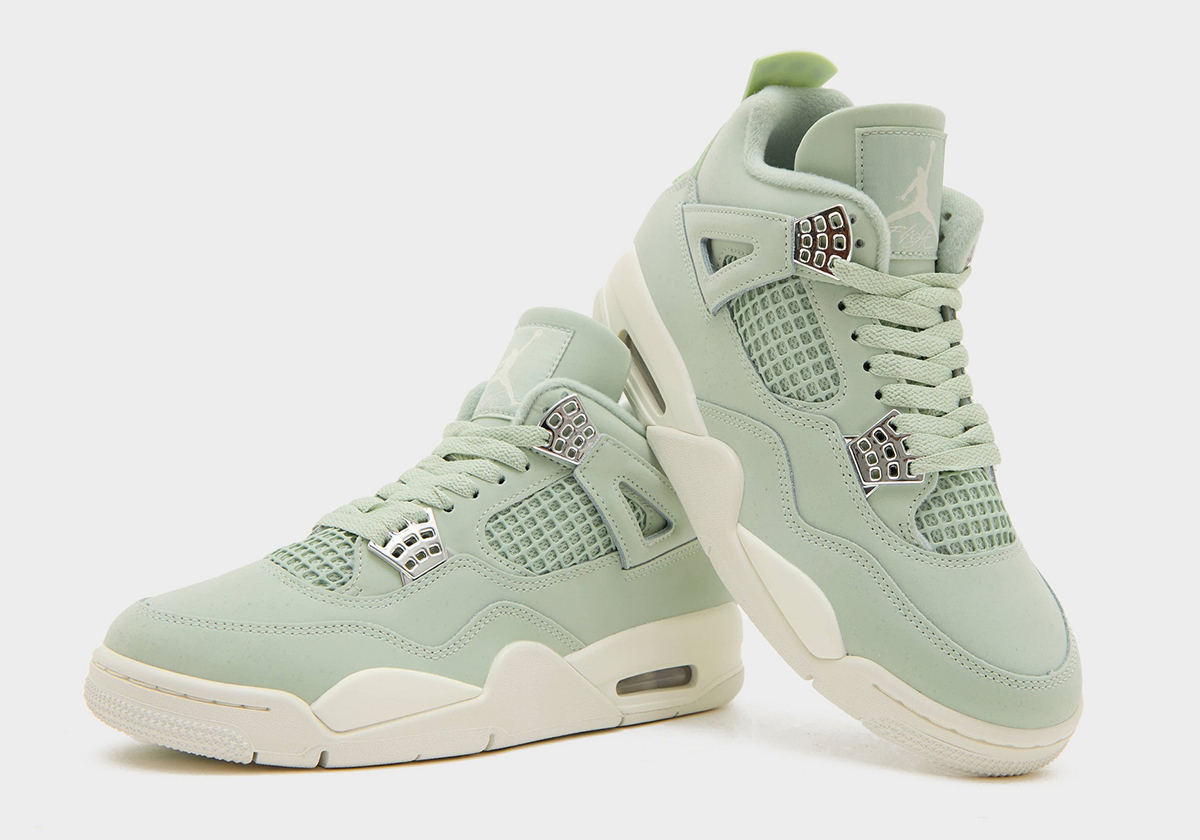 Official Retailer Images Of The Air Jordan 4 "Seafoam"