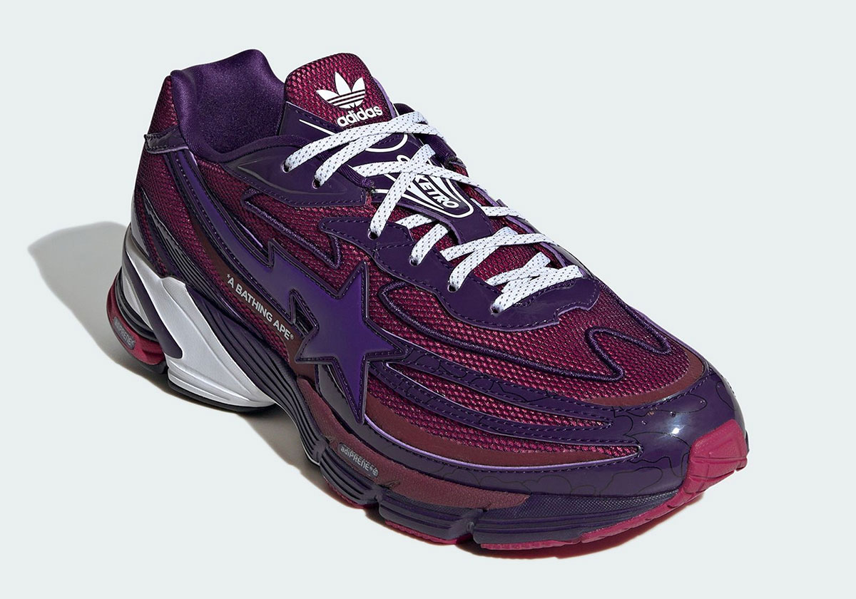 Bape Adidas Orketro Burgundy Purple Jh6362 1