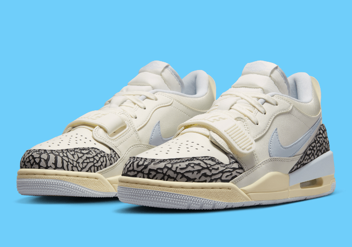 The Jordan Legacy 312 Low Surfaces In "Sail" And "Football Grey"