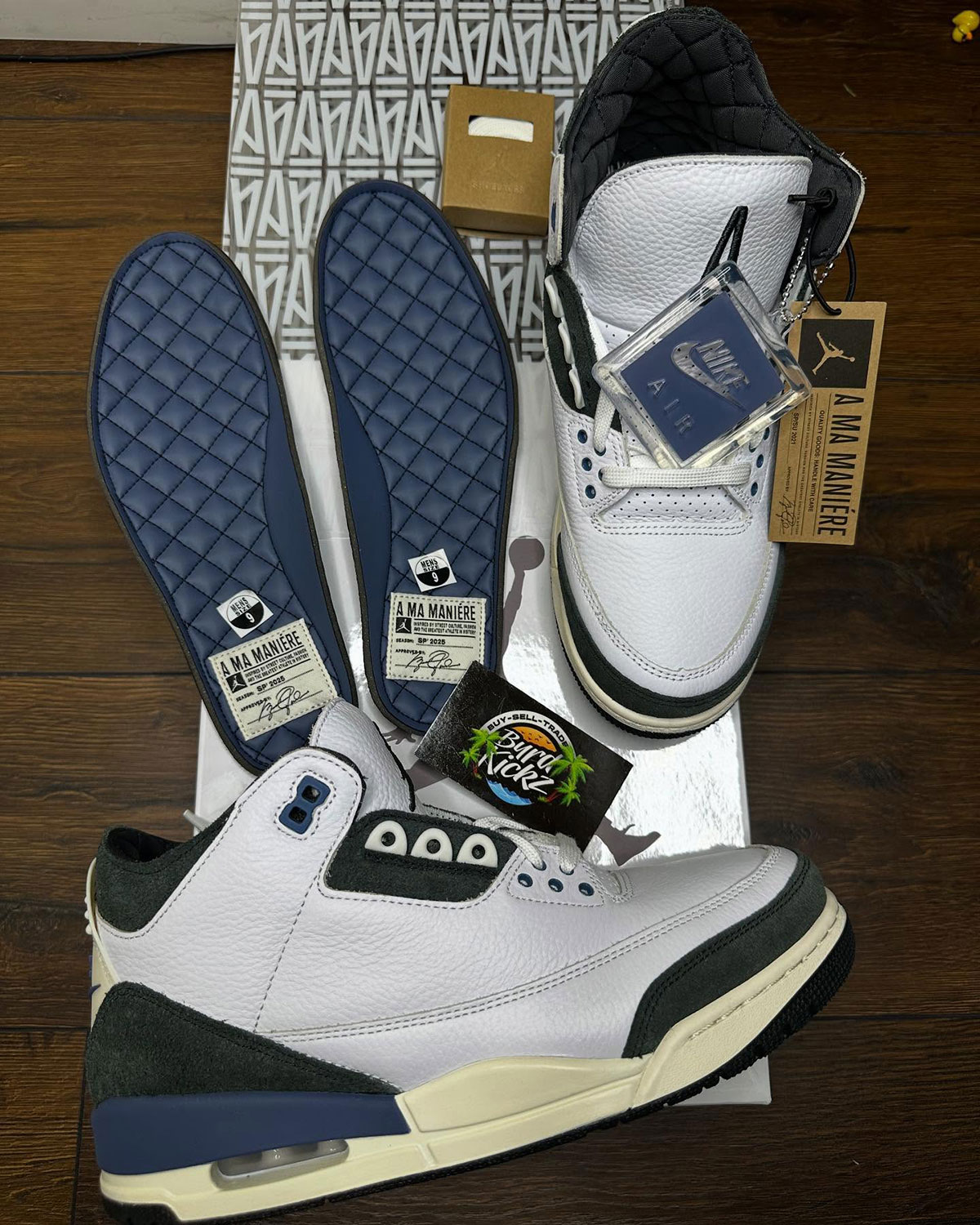 Maniere Jordan 3 Diffused Blue 1