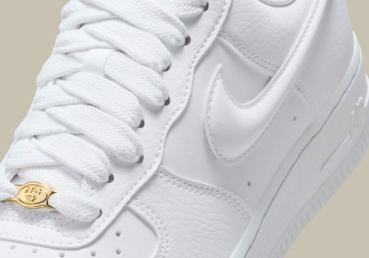 Nike Puffs Up The Swoosh On This "Triple White" Air Force 1