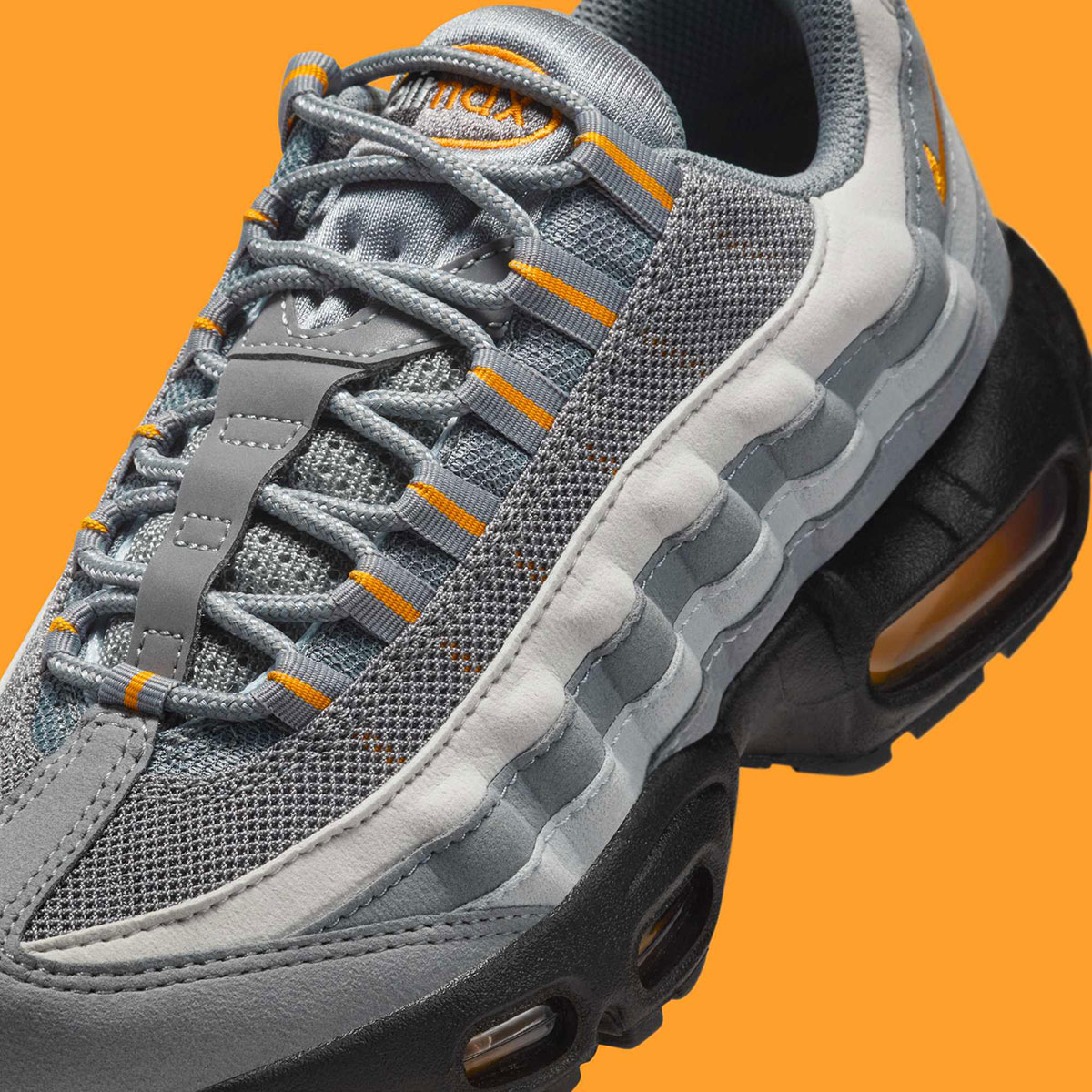 Nike Air Max 95 Gs Grey Orange Black Ib2871 001 4