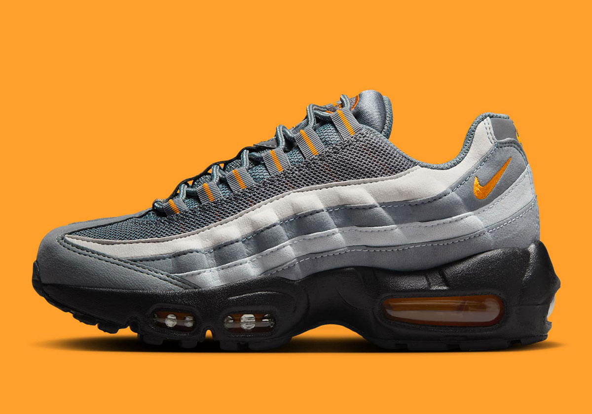 Nike Air Max 95 Gs Grey Orange Black Ib2871 001 6