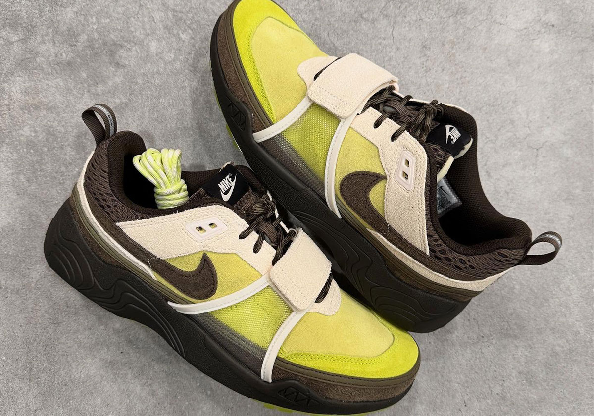 Detailed Images Of The Travis Scott x Nike Zoom Field Jaxx “Limelight”