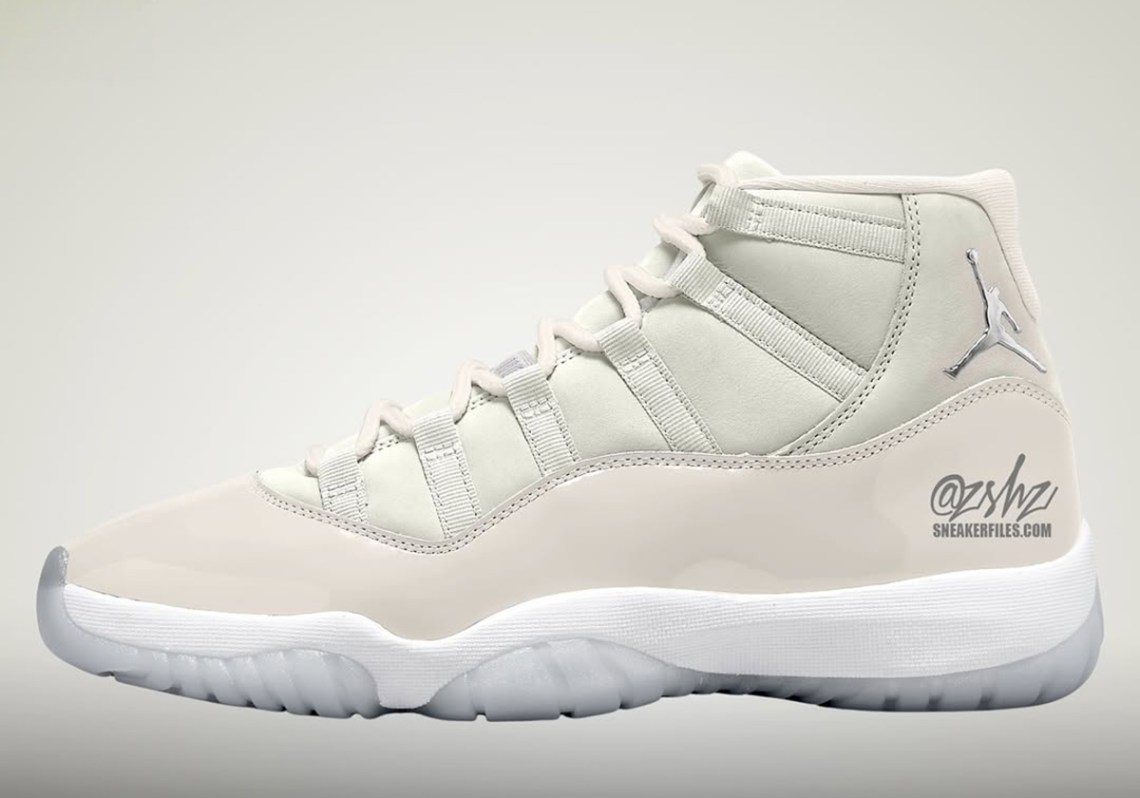 Air Jordan 11 Sail Pearl Grey White Metallic Silver Ar0715 110