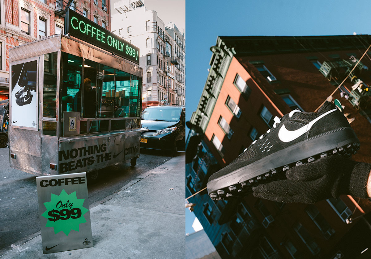 Foot Locker Takes Over An NYC Coffee Stand To Celebrate The Nike C1TY