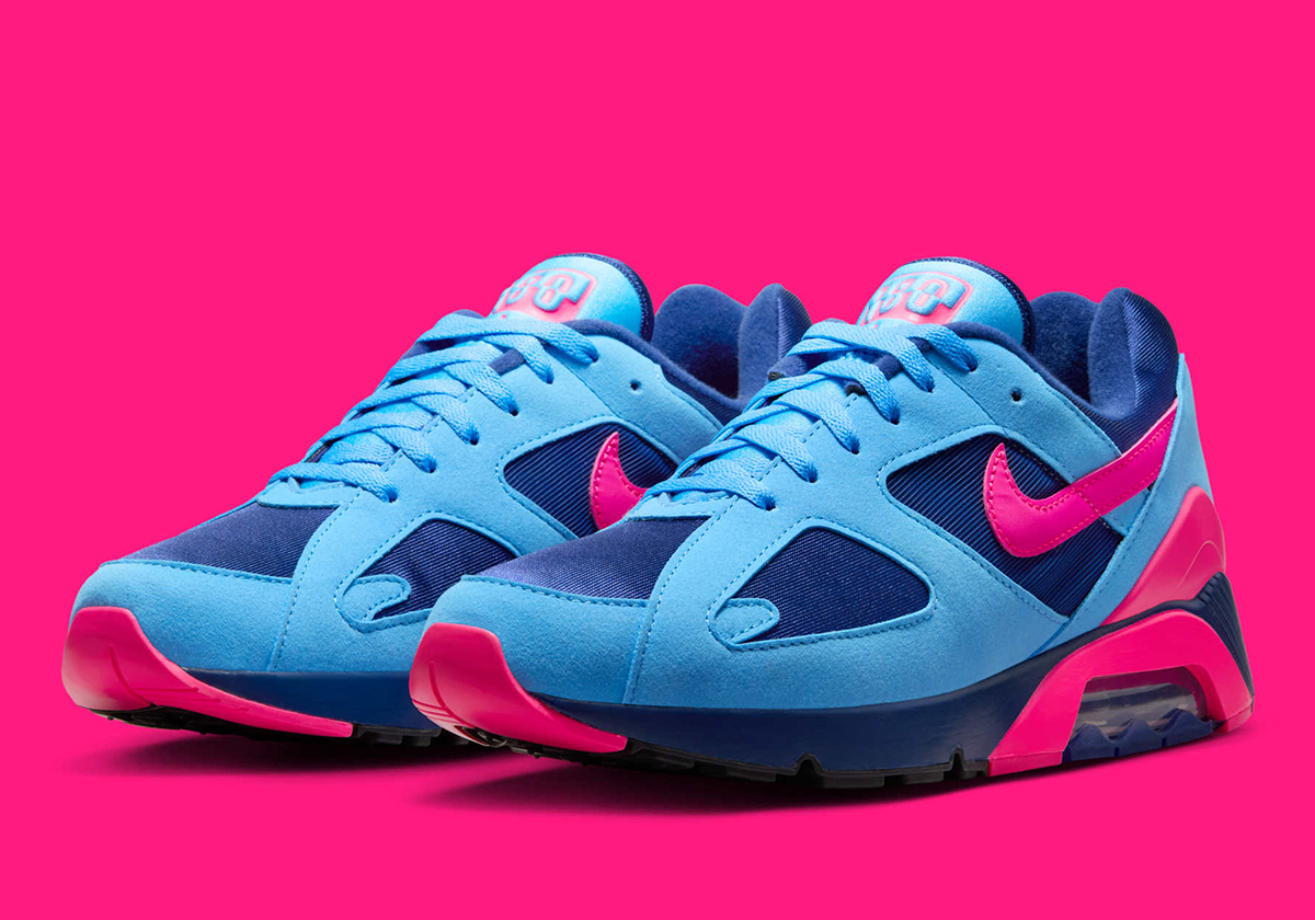 The Nike Air 180 Bursts In "University Blue/Hyper Pink"