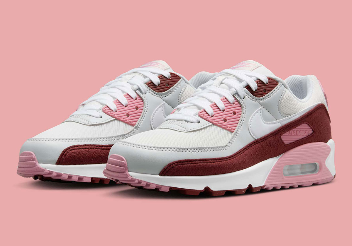 Nike Air Max 90 Dark Team Red Platinum Tint Pure Platinum Hm9451 600 7