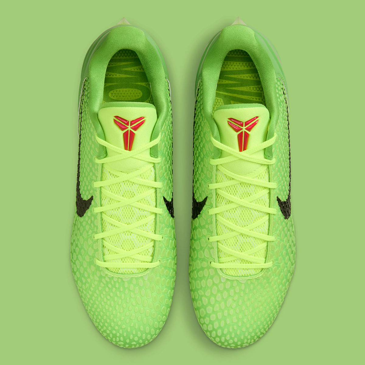 Nike Kobe 6 Grinch Cleats Vapor Edge Hq1644 300 4