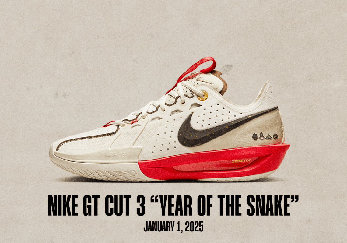 Sneaker Releases December 29 January 4 2025 Nike Gt Cut 3 Year Of The Snake