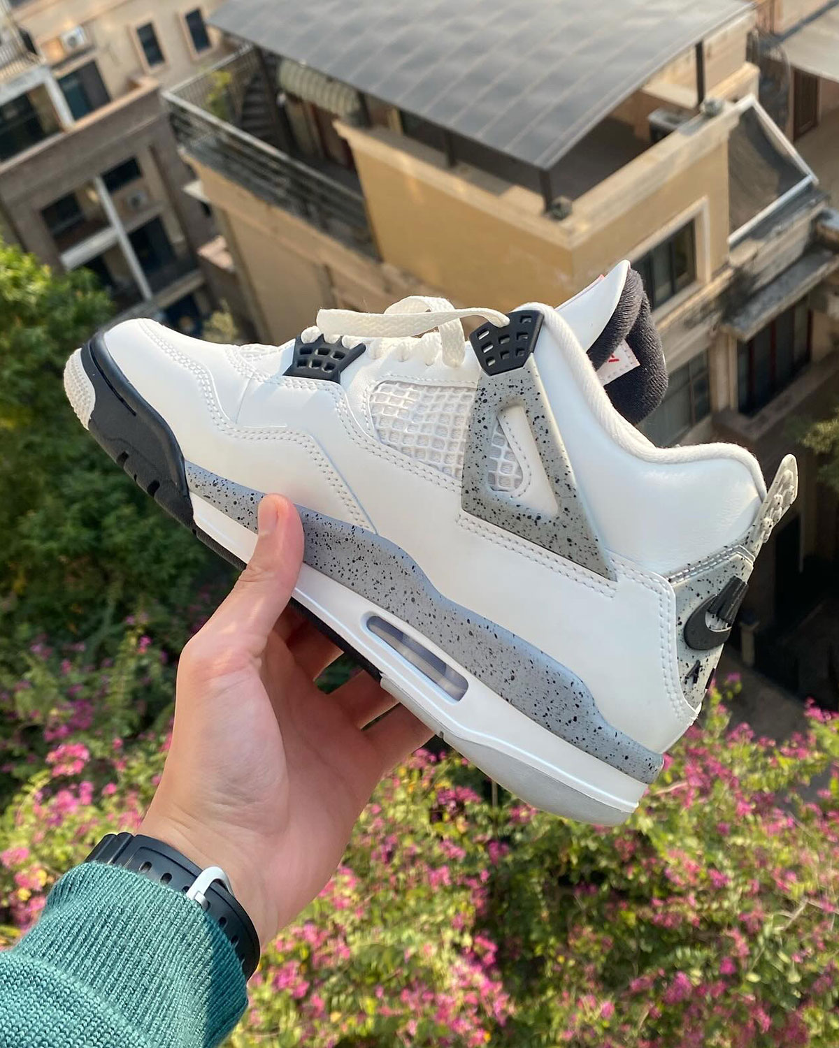 White Cement Jordans 2