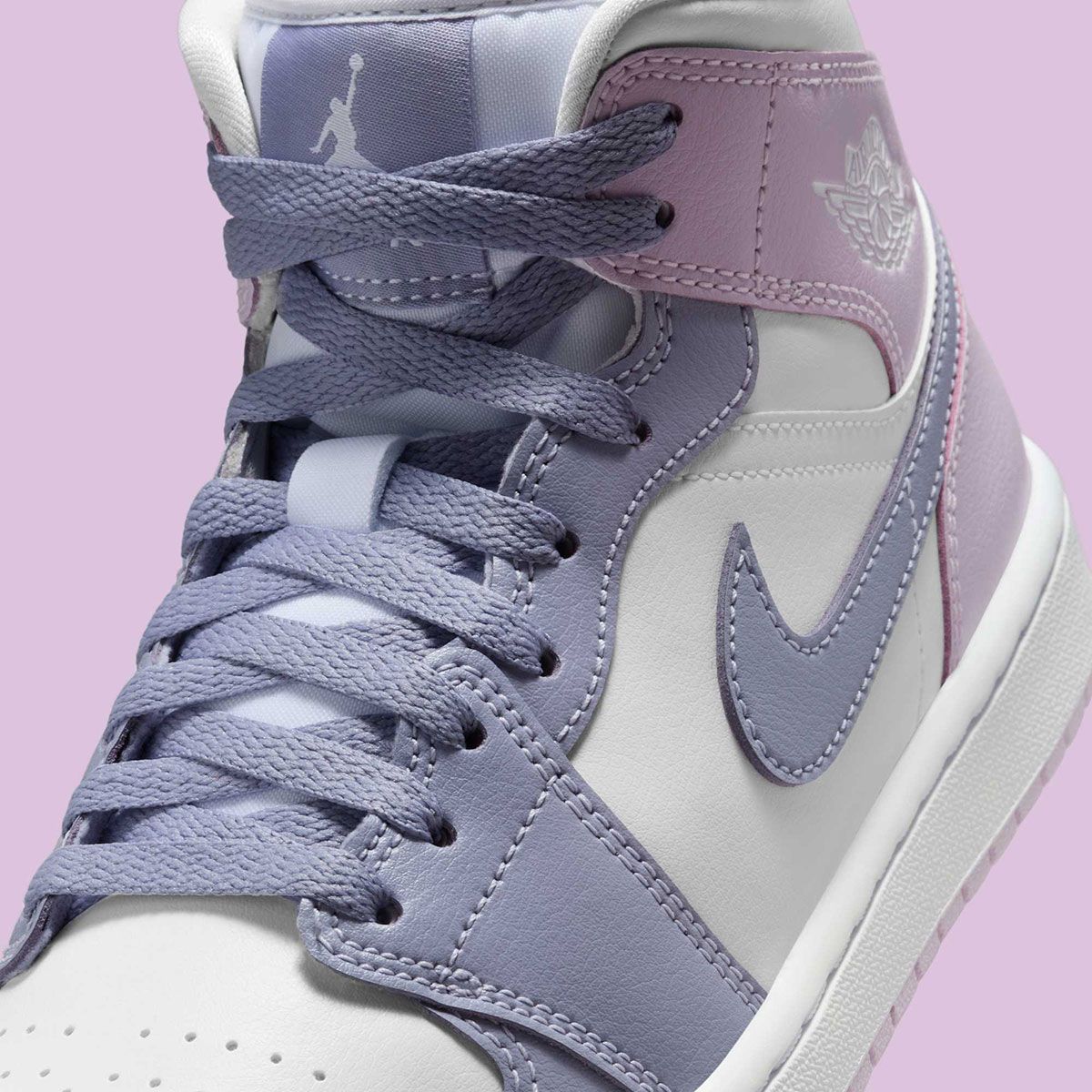Air Jordan 1 Mid Indigo Haze Doll White Bq6472 510 1