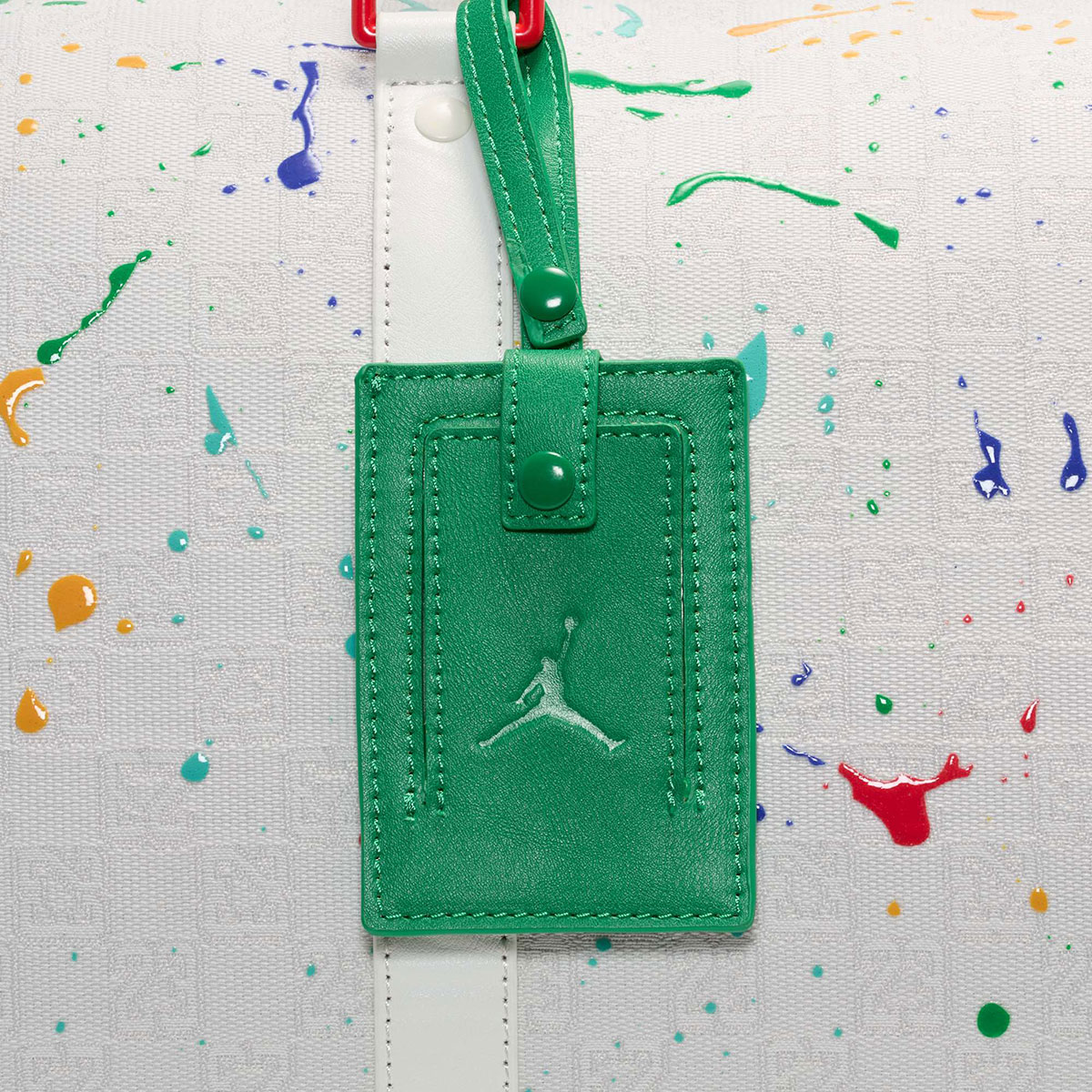 Jordan Monogram Duffel Bag Paint Splatter 1