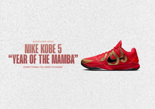 The Nike Kobe 5 “Year Of The Mamba” In Red Is Exclusive To China
