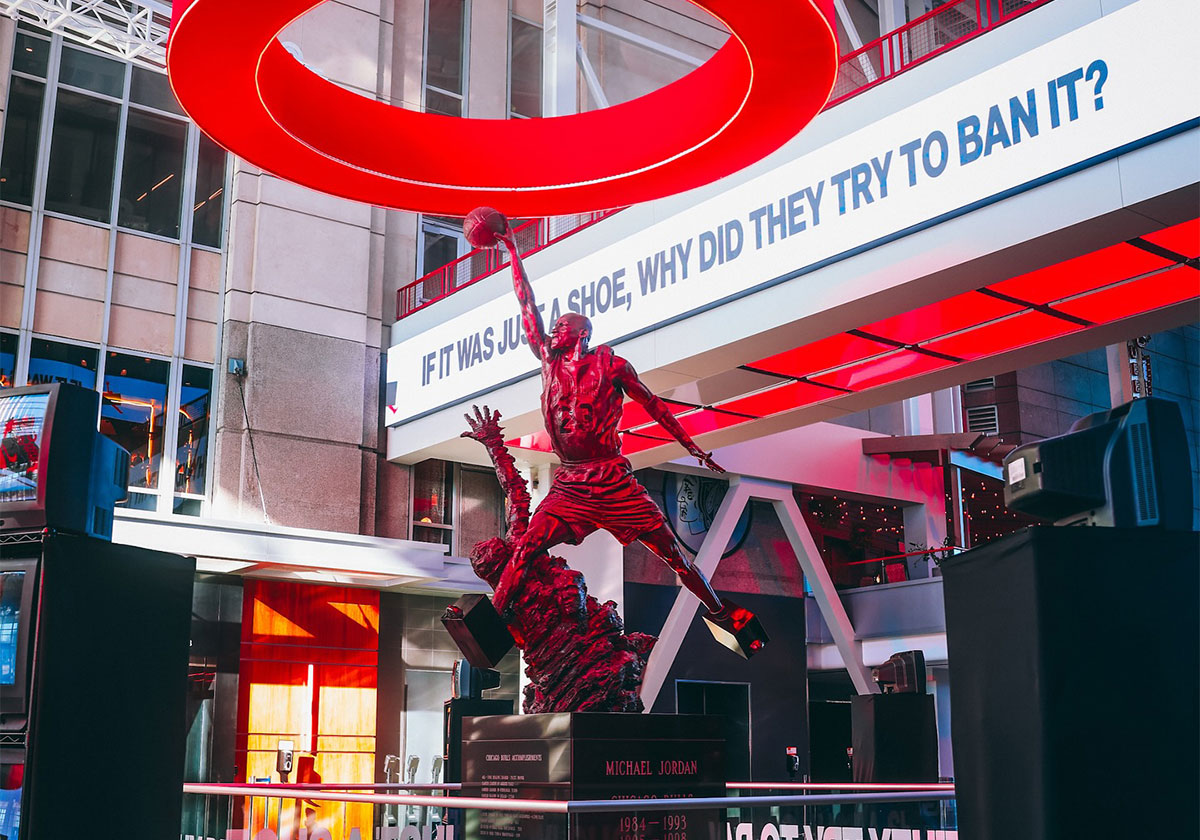 Jordan Brand "Bans" Michael Jordan's Feet On The Iconic Chicago Bulls Statue