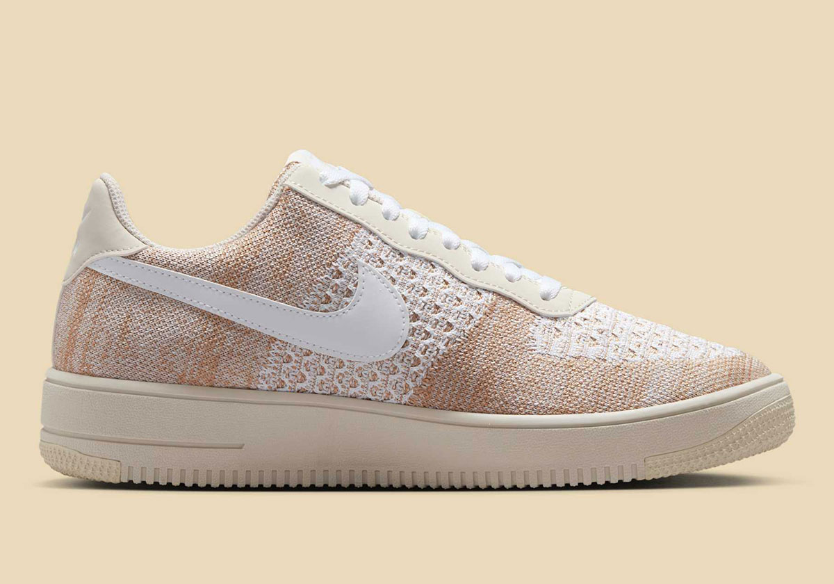Nike Air Force 1 Low Flyknit Light Bone Multi Color Ib7675 001 3