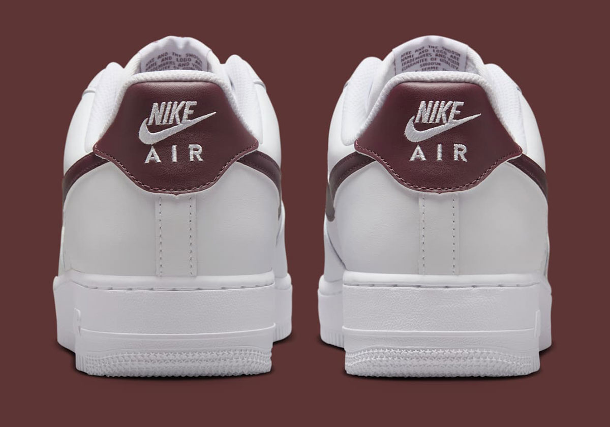 Nike Air Force 1 Low White Burgundy Crush Fj4146 112 6