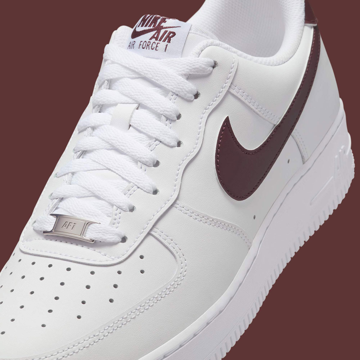 Nike Air Force 1 Low White Burgundy Crush Fj4146 112 7