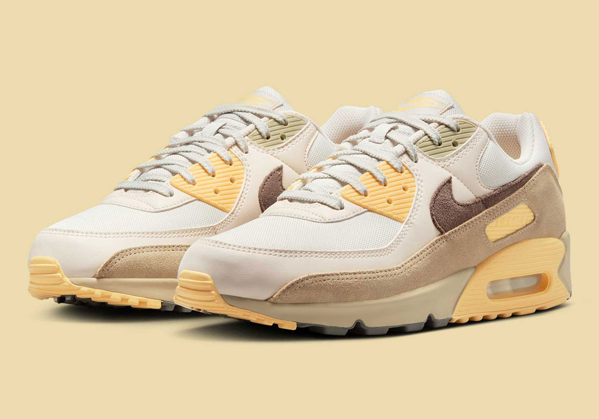 Nike Air Max 90 Light Bone Cave Stone Chamois Desert Khaki Light Orewood Brown Ib6392 002 1