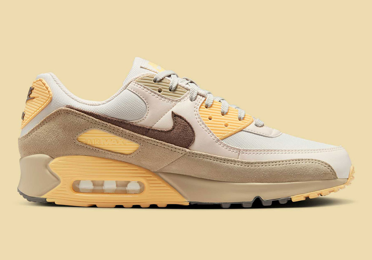 Nike Air Max 90 Light Bone Cave Stone Chamois Desert Khaki Light Orewood Brown Ib6392 002 3