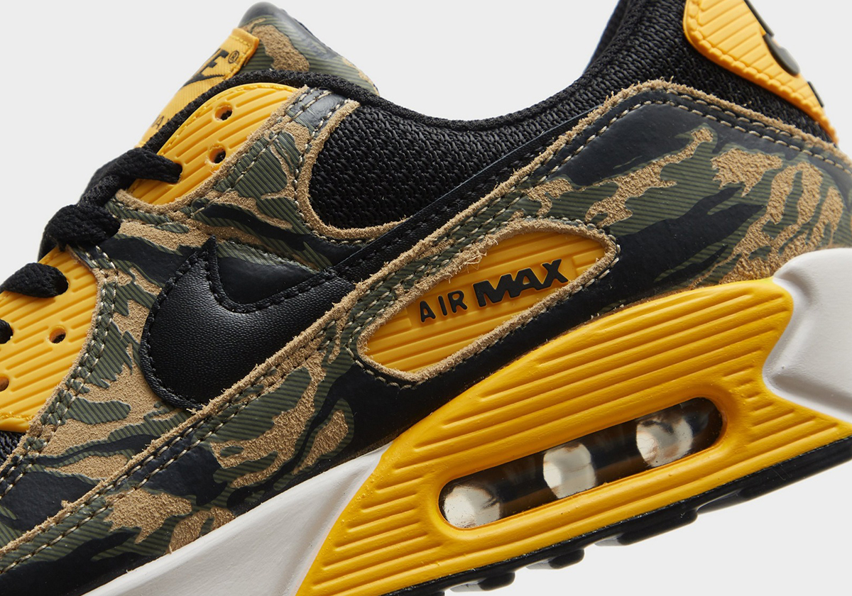 Nike Adds "University Gold" To The Air Max 90 "Camo Pack"