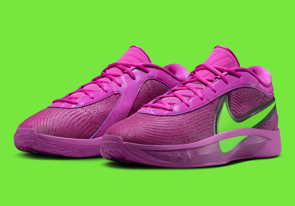 The Nike Giannis Freak 6 Adds To Its Vibrant Selection With “Bold Berry/Electric Green”