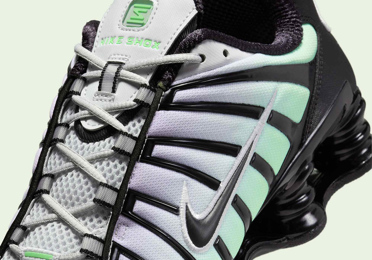 A Soothing "Barely Green" Gradient Wraps The Nike Shox TL