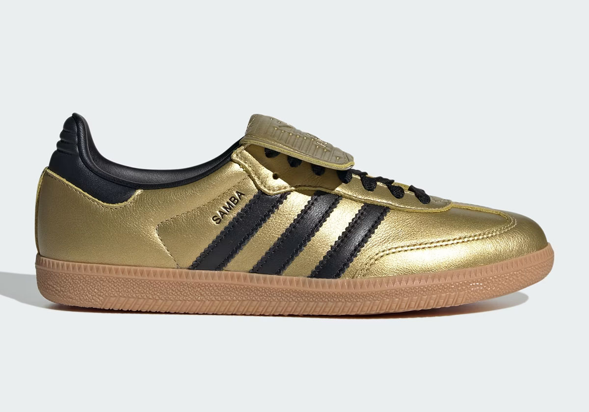 Adidas Samba Lt Gold Metallic Core Black Jh5708 1