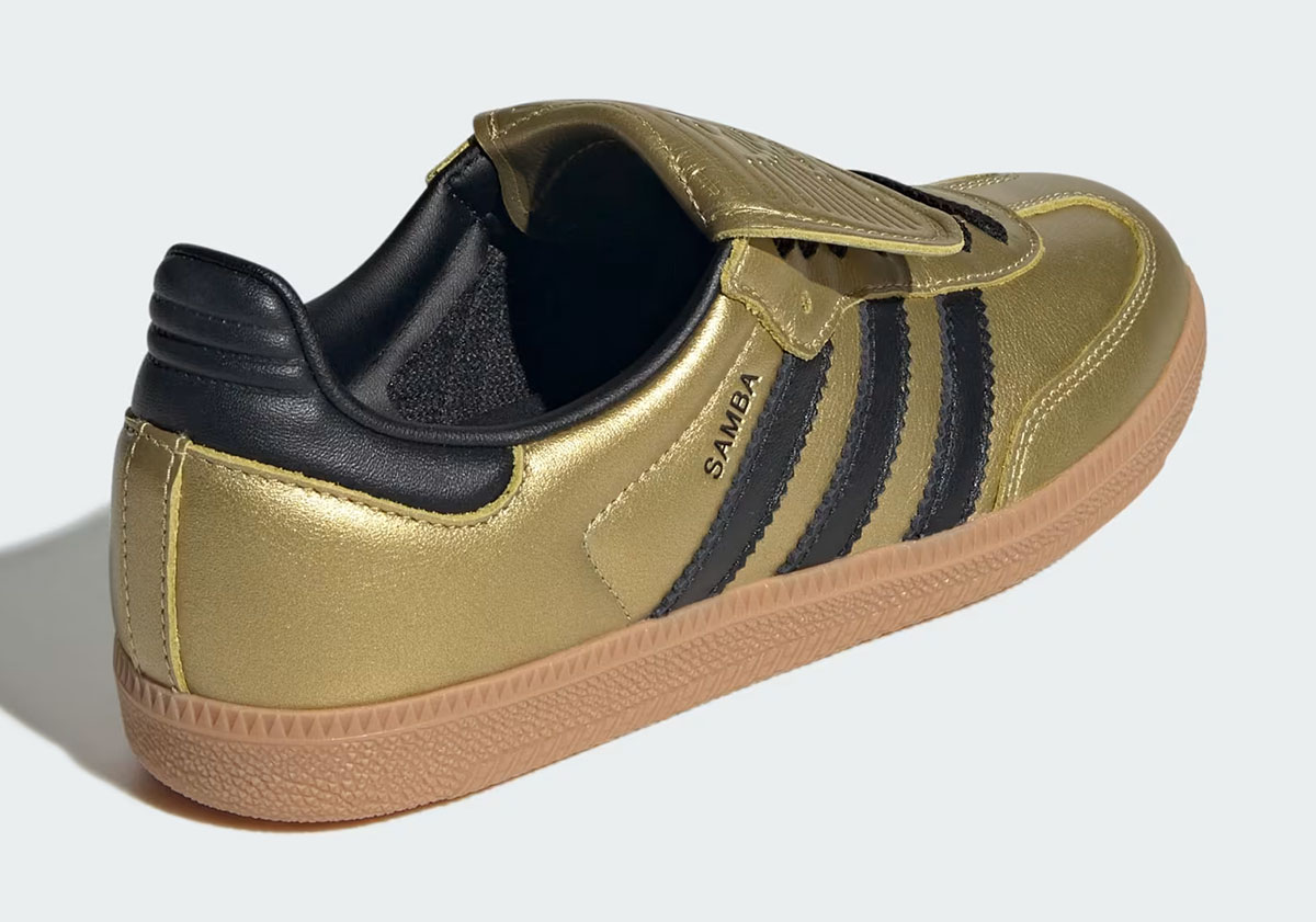 Adidas Samba Lt Gold Metallic Core Black Jh5708 2