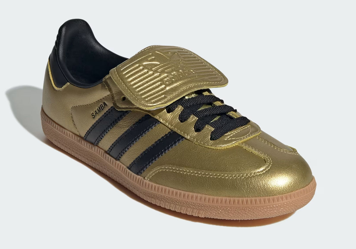 Adidas Samba Lt Gold Metallic Core Black Jh5708 3