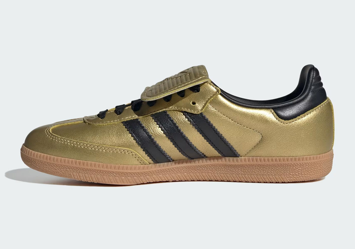 Adidas Samba Lt Gold Metallic Core Black Jh5708 4