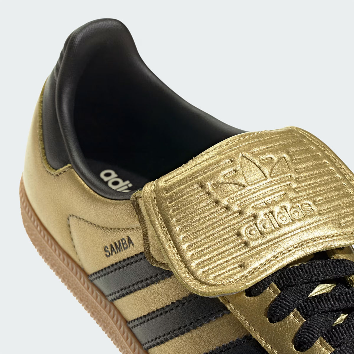 Adidas Samba Lt Gold Metallic Core Black Jh5708 5