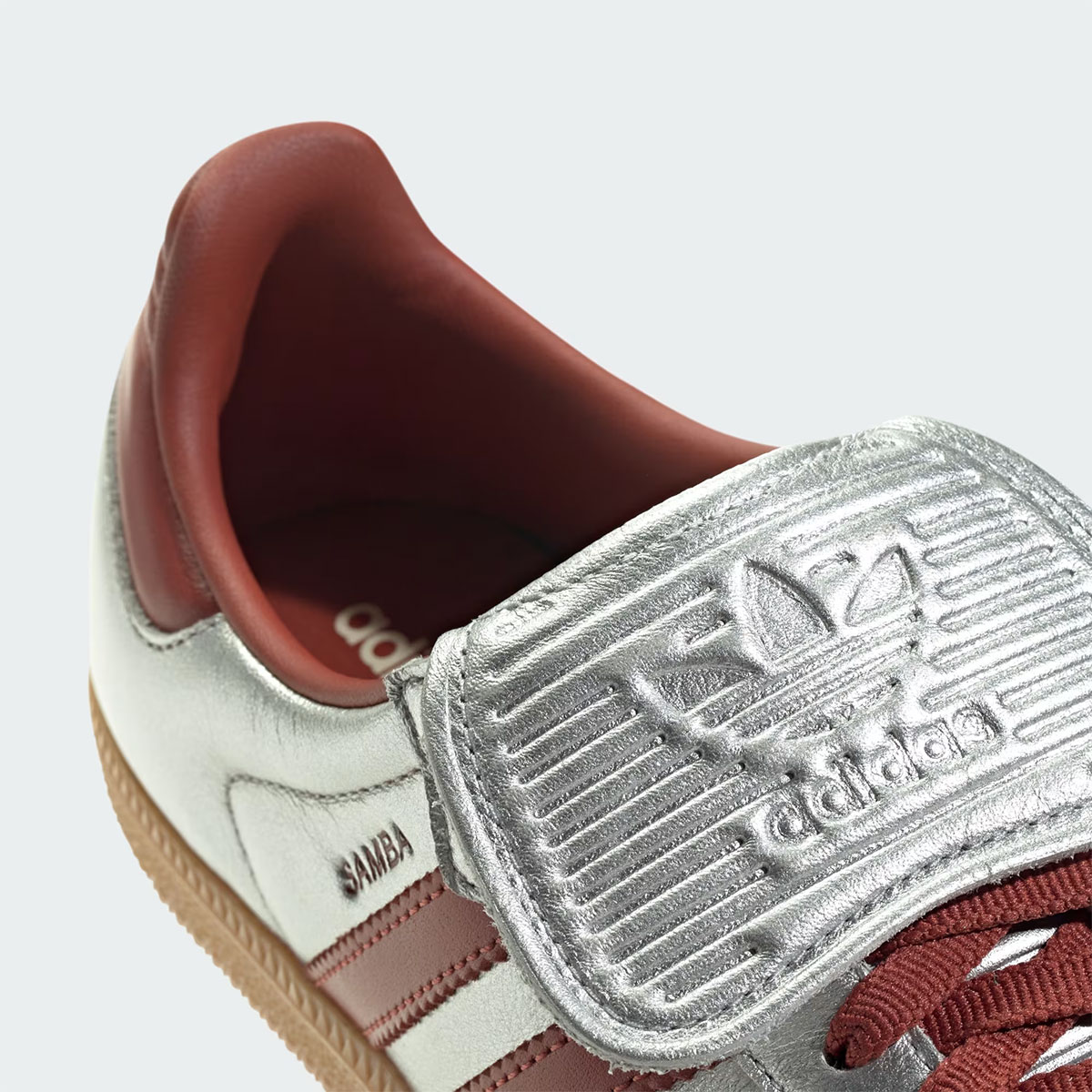 Adidas Samba Lt Silver Metallic Preloved Ruby Jh5707 4