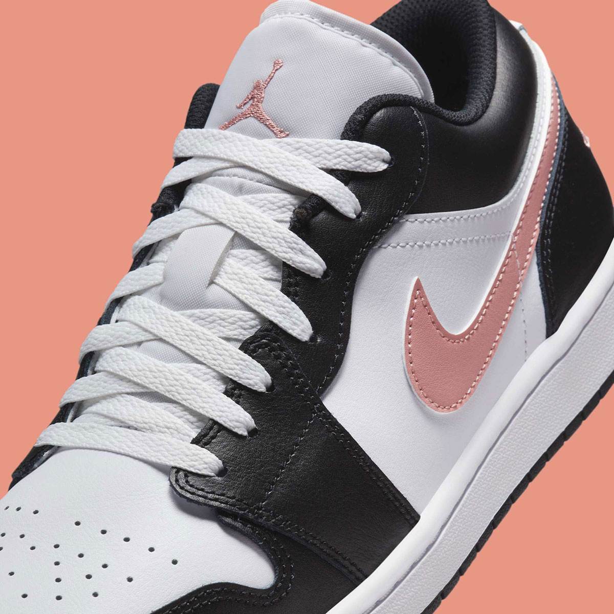 Air Jordan 1 Low Black Rust Pink White 553558 165 5