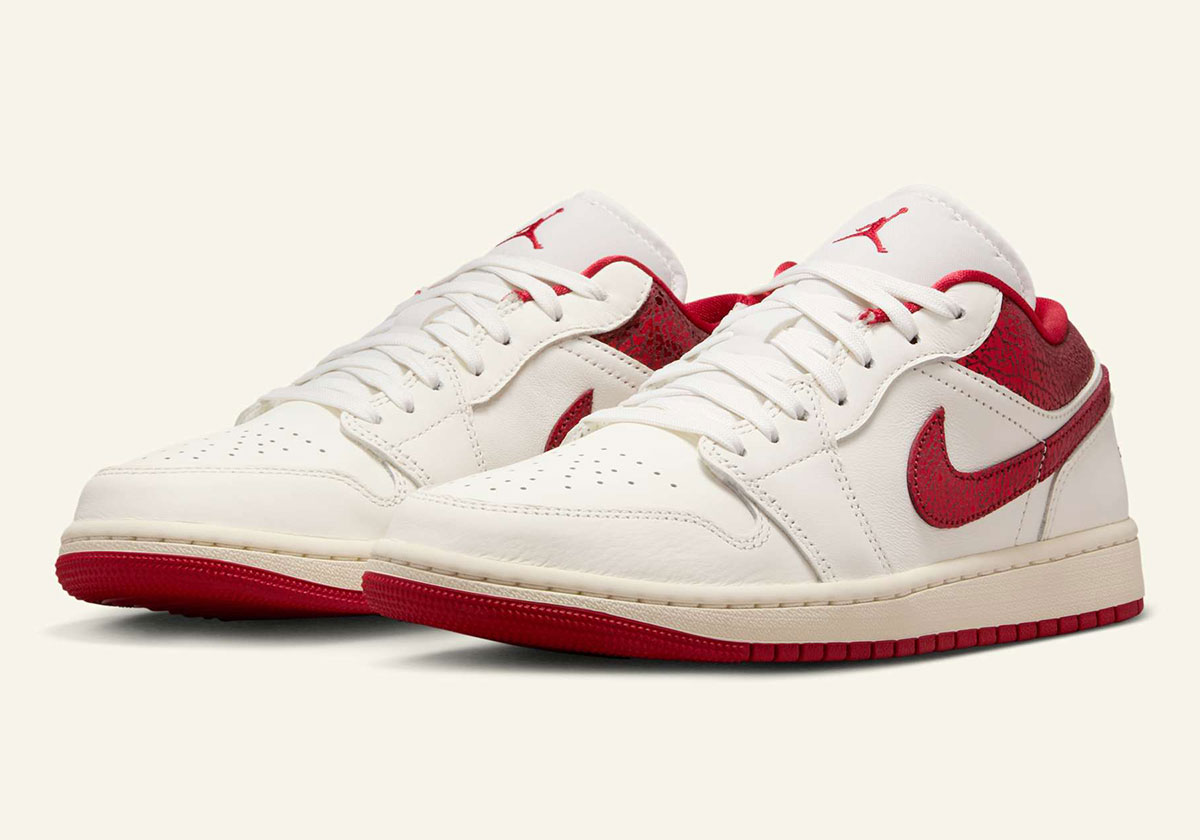 The Air Jordan 1 Low Mints Another "Valentine's Day" Pair With Cracked Leather