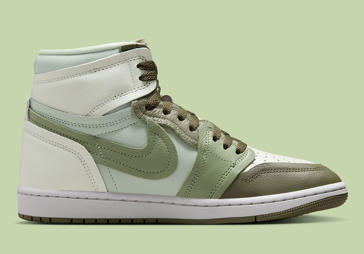 Air Jordan 1 Method Of Make Medium Olive Oil Green Sea Glass Seafoam Fb9891 201 6