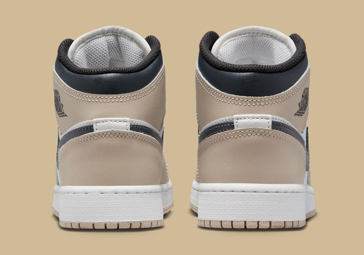 Air Jordan 1 Mid Gs Light Tan Obsidian Dq8423 153 7