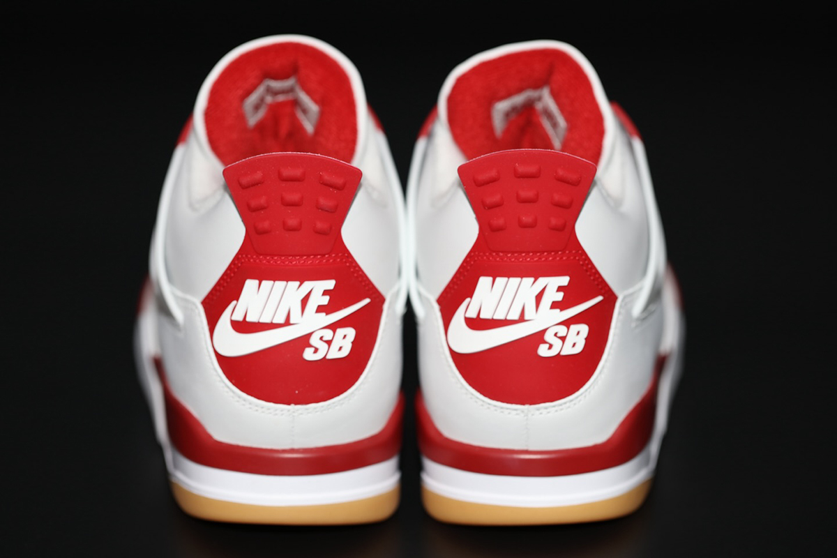 Jordan 4 Sb Friends And Family White Red 4