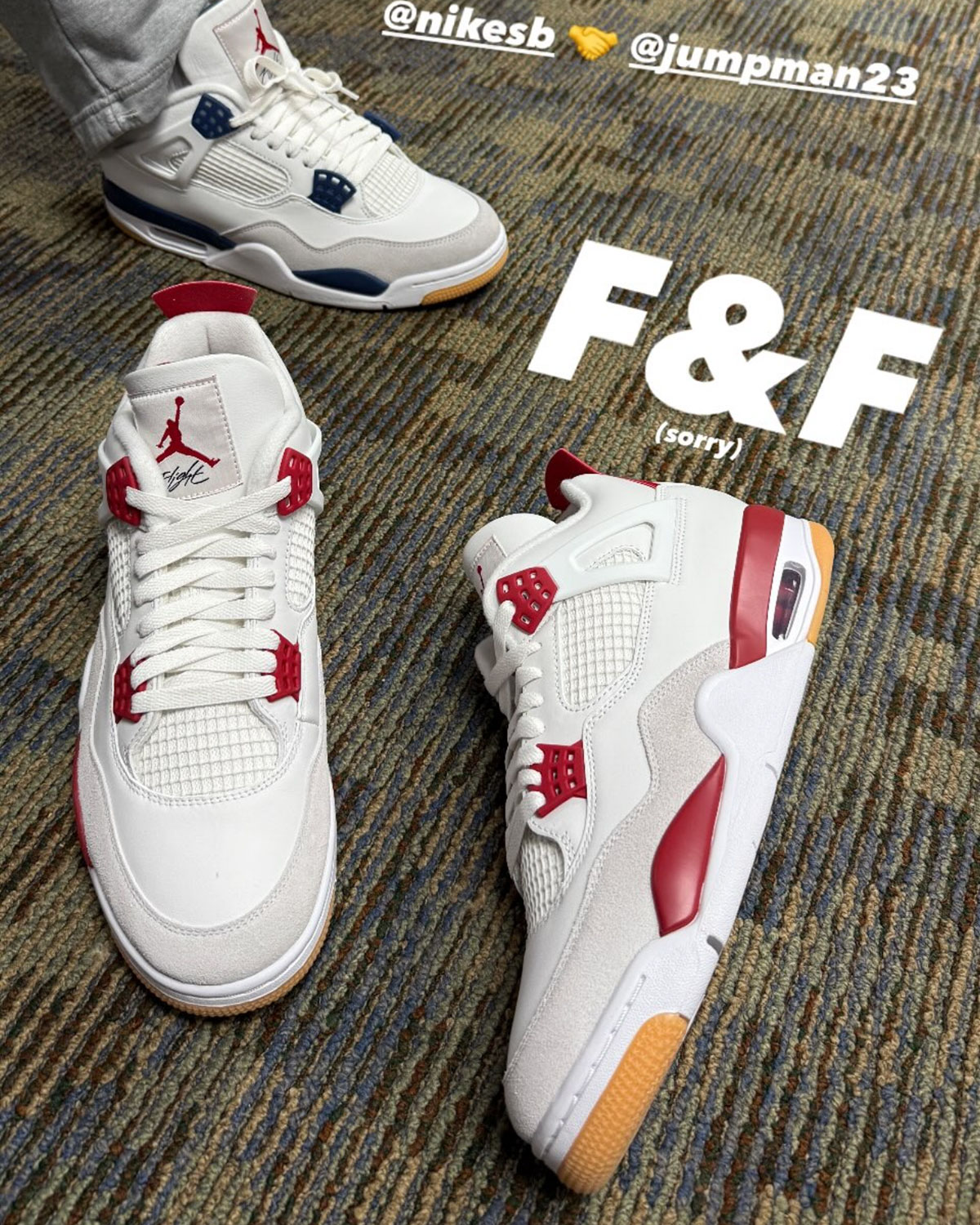 Jordan 4 Sb Red Friends And Family
