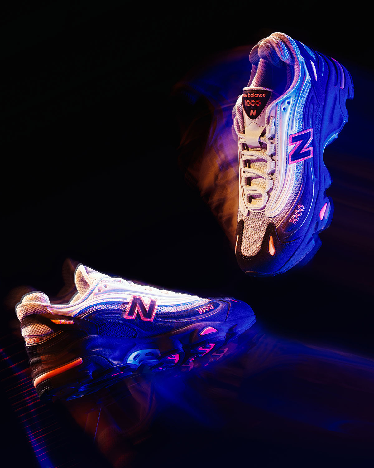 New Balance 1000 Navy Dusk Shower Pearl Grey Sunfade Pink M1000flm 3