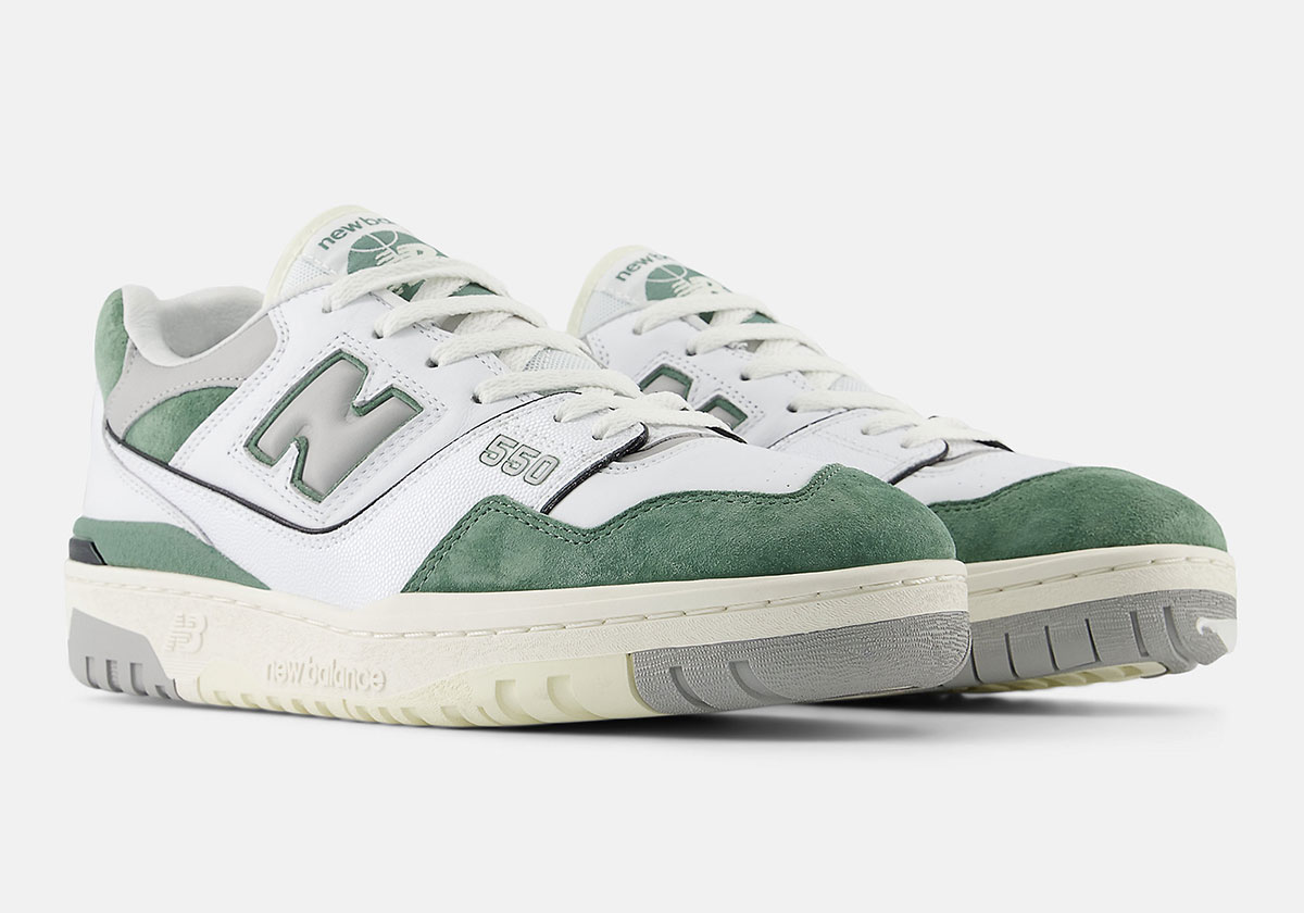 The New Balance 550 Cops A "Green Toe" For Spring