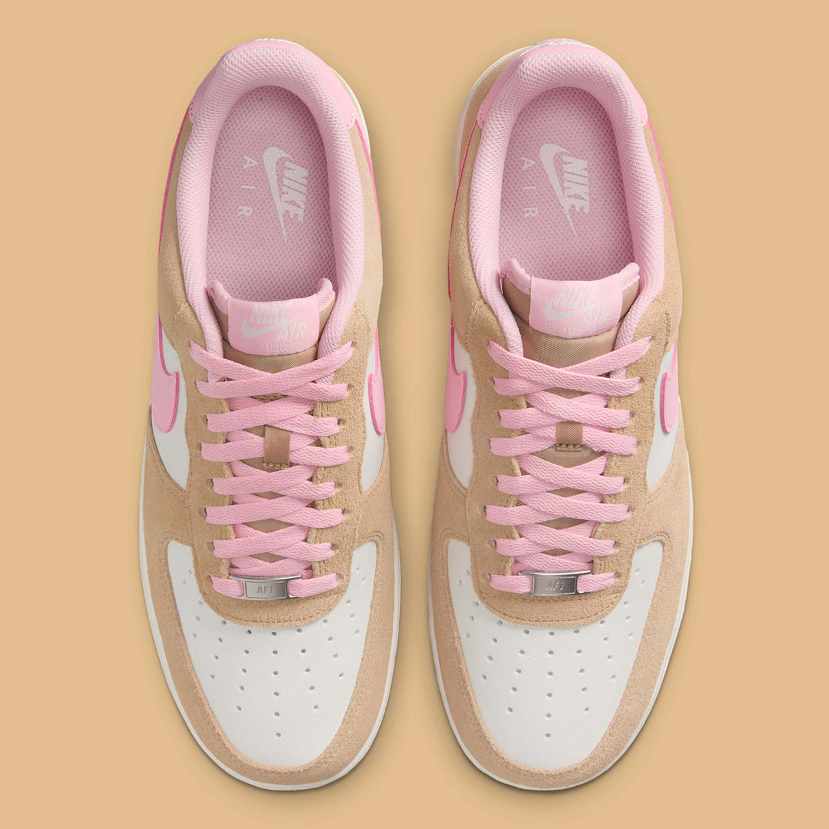 Nike Air Force 1 Low Tan Pink White Fq8714 202 2