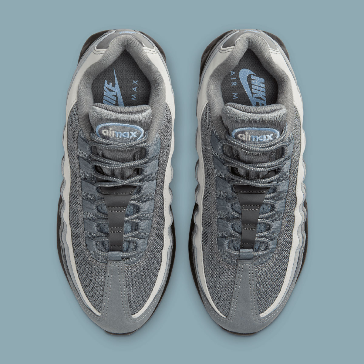 Nike Air Max 95 Gs Cool Grey Psychic Blue Wolf Grey Photon Dust Black Ih0631 001 2