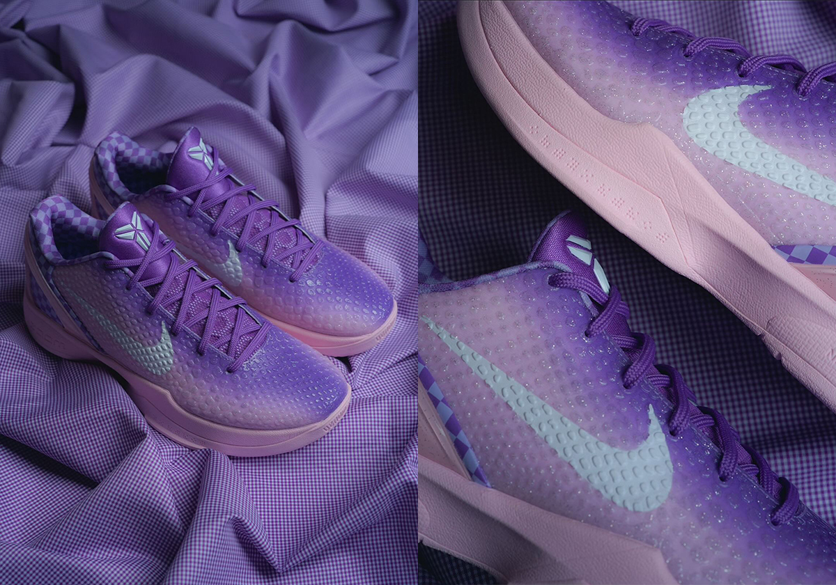 Vanessa Bryant Reveals A Nike Kobe 6 "BHM" PE Checkered In Purple