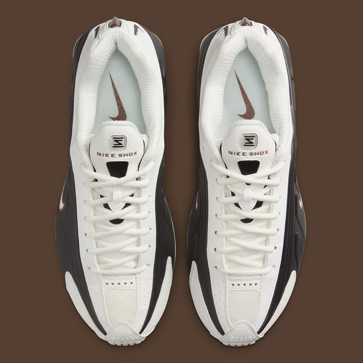 Nike Shox R4 Sail Black Fauna Brown Ar3565 104 8